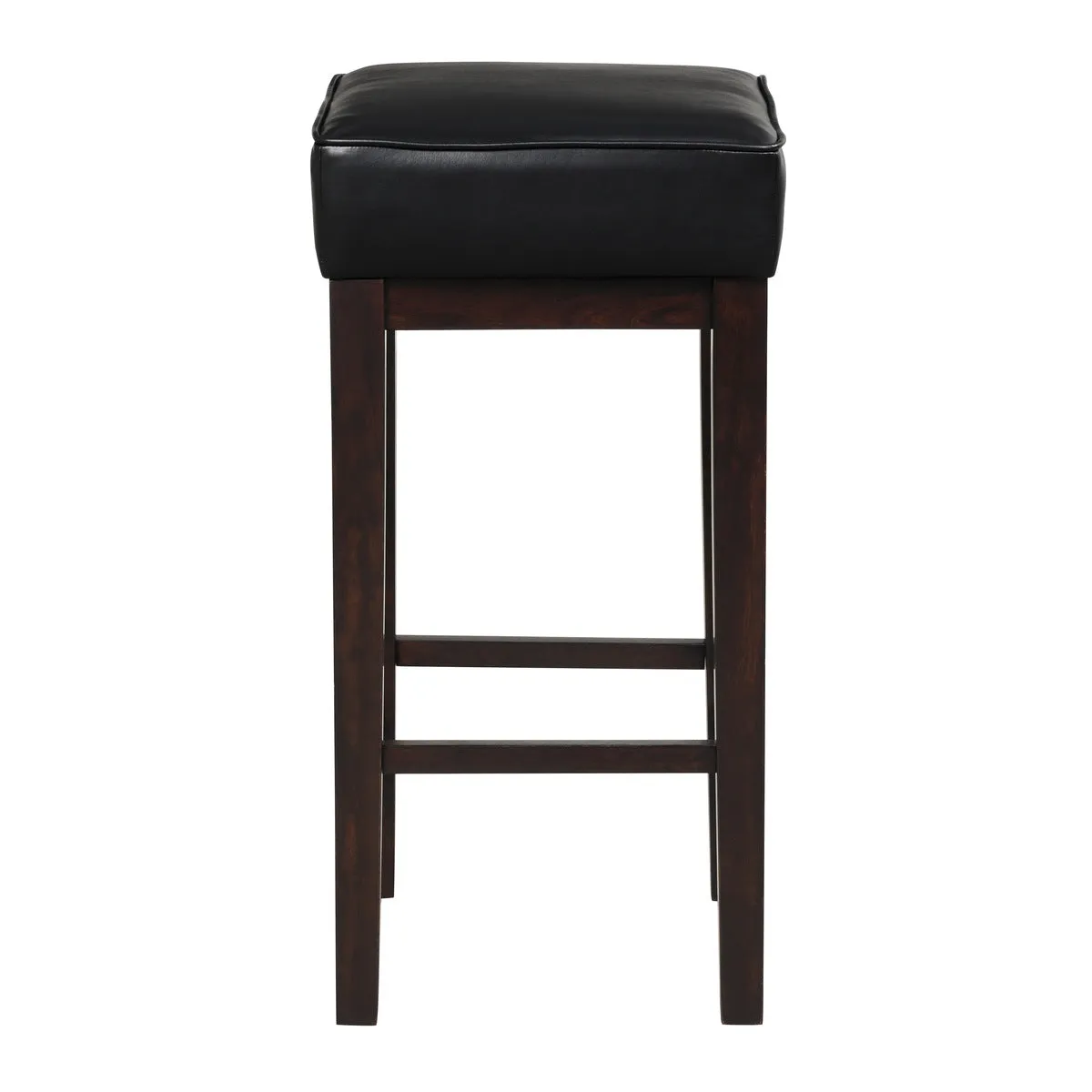 Espresso Wood Pub Height Stool - Set of 2