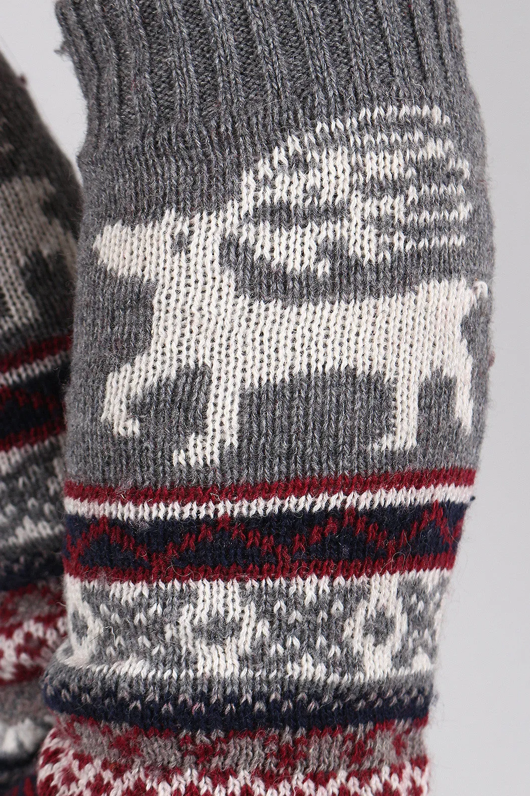 Fair Isle Knit Leg Warmers