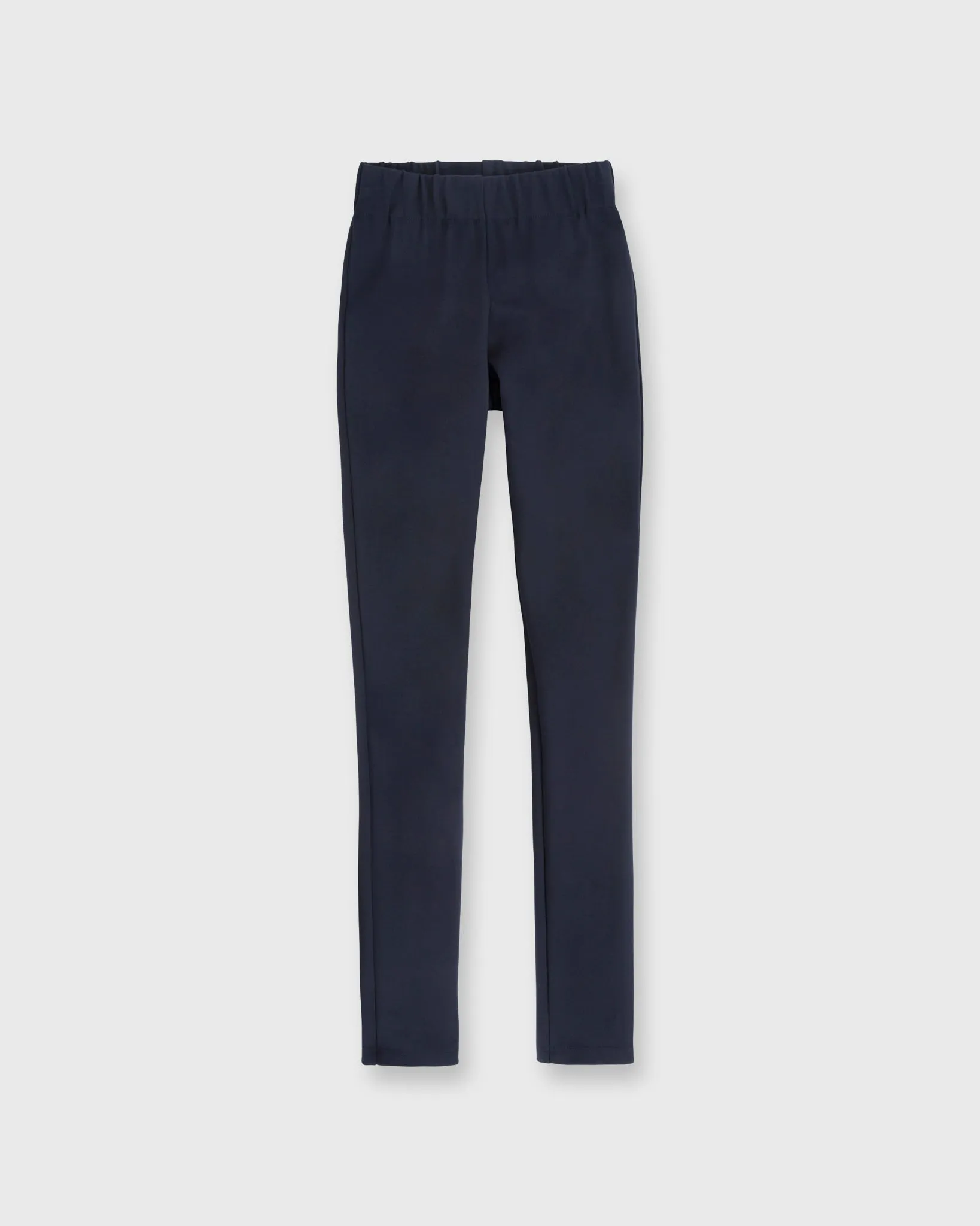 Faye Legging Pant in Navy Ponte Knit