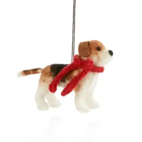 Felt Beagle Ornament