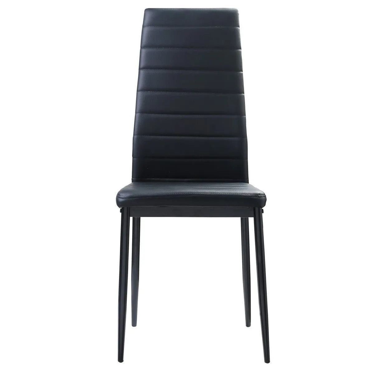 Florian Collection Black Dining Chair - Set of 2