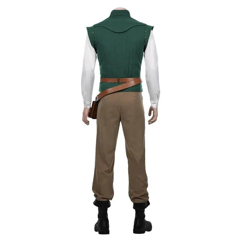 Flynn Rider Tangled Prince Costume Flynn Vest Halloween Carnival Suit BEcostume