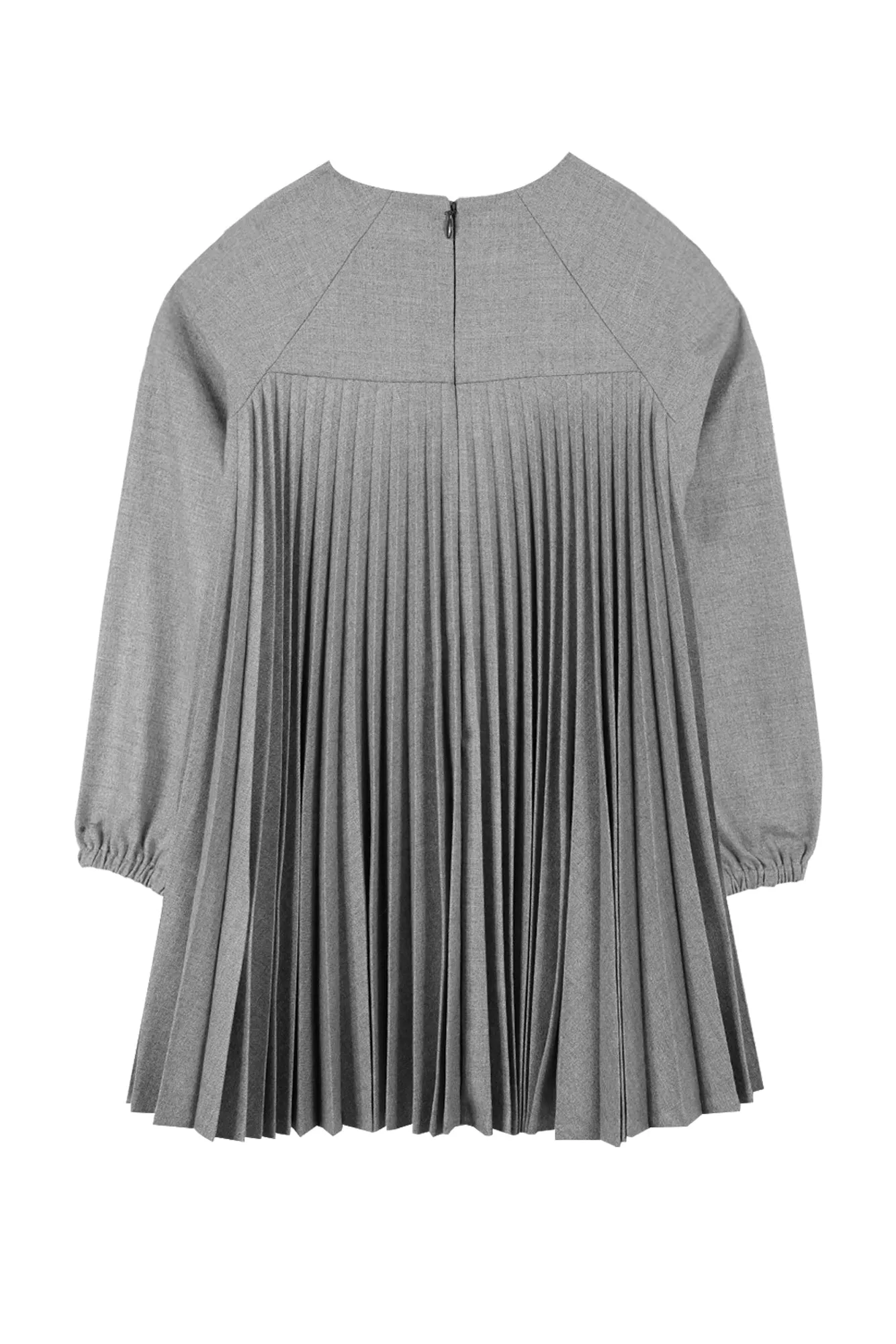 Heather Grey Pleated Dress