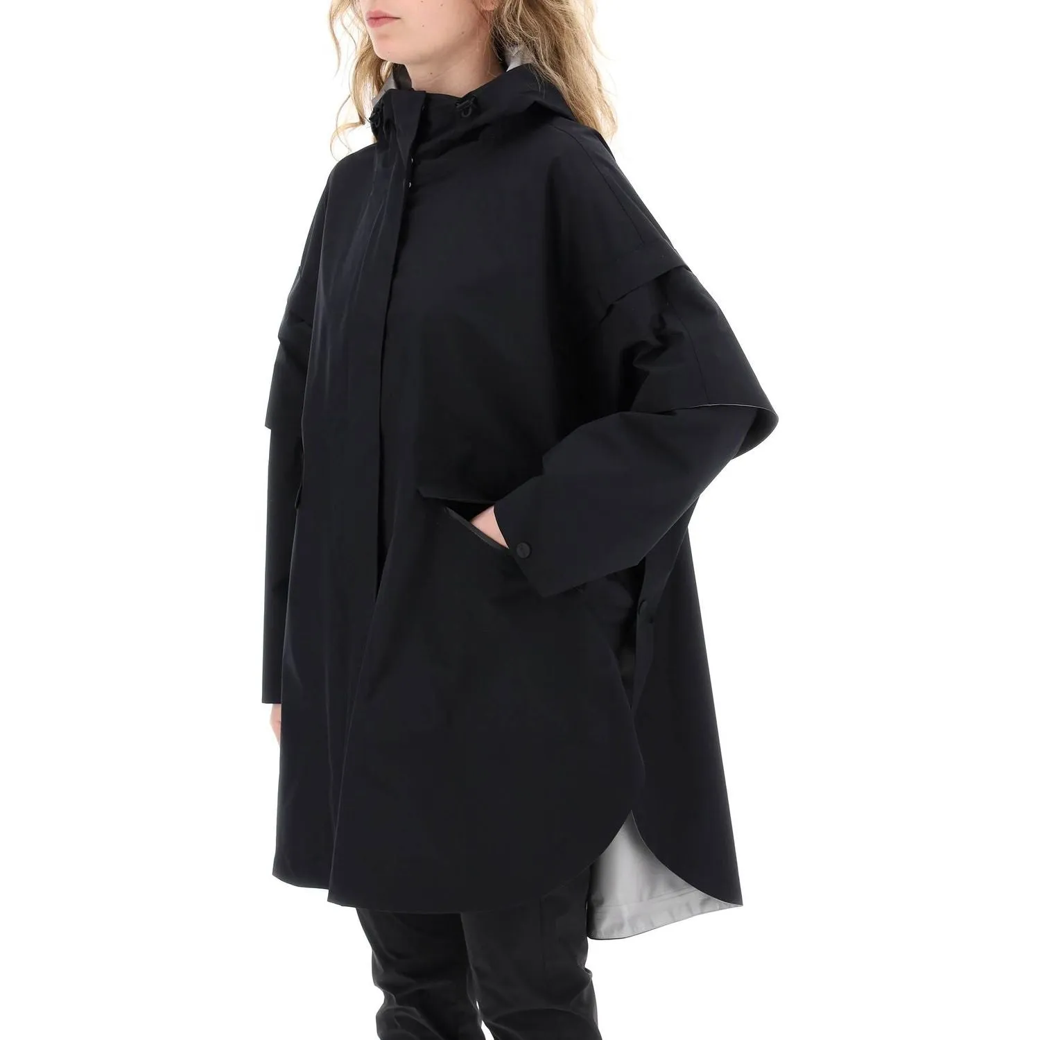 Herno Laminar "removable sleeve cape coat