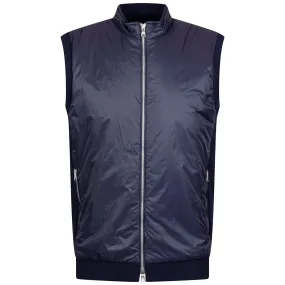 Holdridge Hybrid Full Zip Sweater Vest Navy - AW24