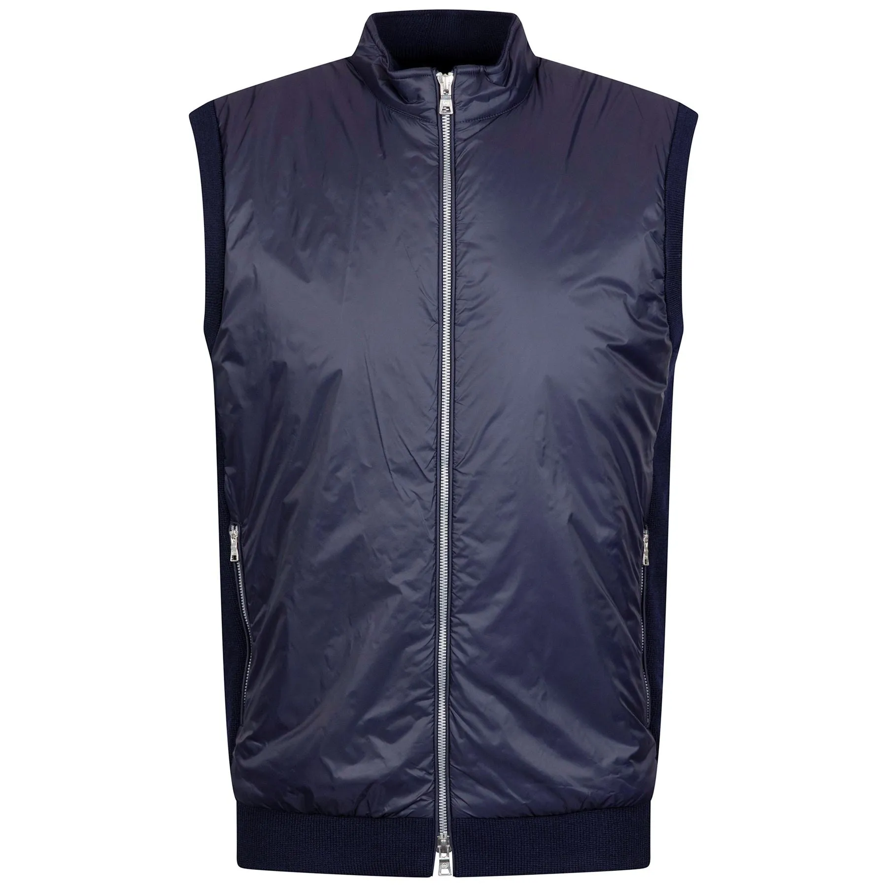 Holdridge Hybrid Full Zip Sweater Vest Navy - AW24