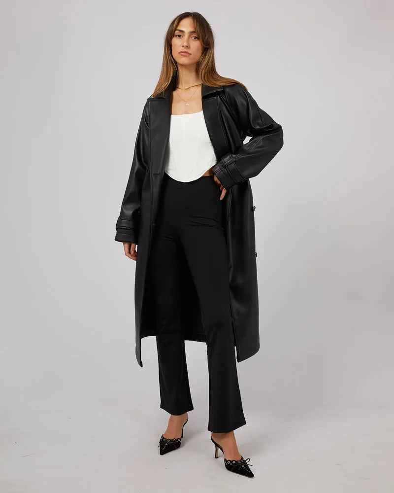 Jorge Mckenzie Trench Coat Black