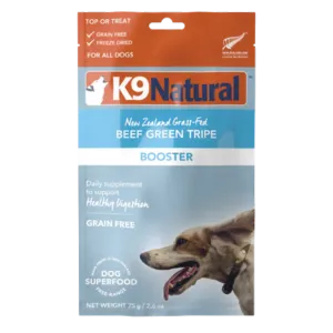 K9 Natural Dog Freeze-Dried Booster Beef Green Tripe Dog Food 8.8 oz