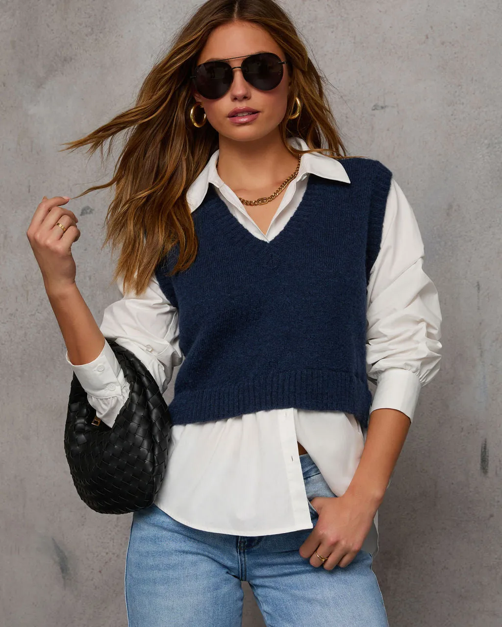 Keep It Classic Twofer Layered Sweater Vest