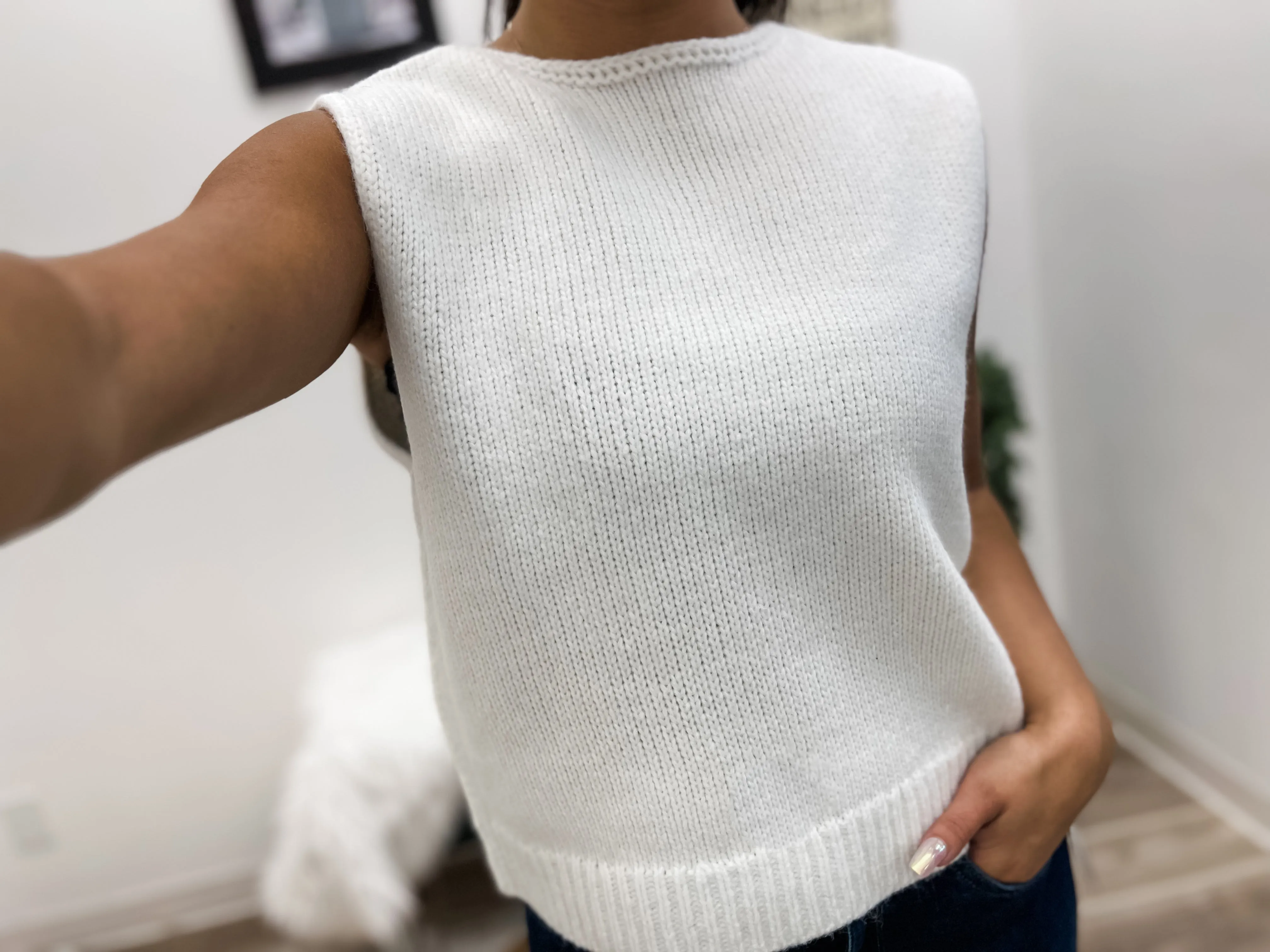 Knit Sleeveless Sweater