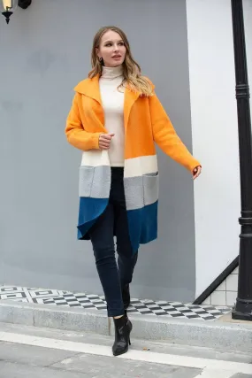 Knitted Luv Orange Coat