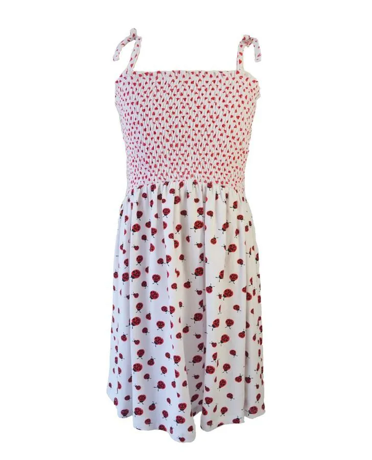 Ladybug Print Tier Dress