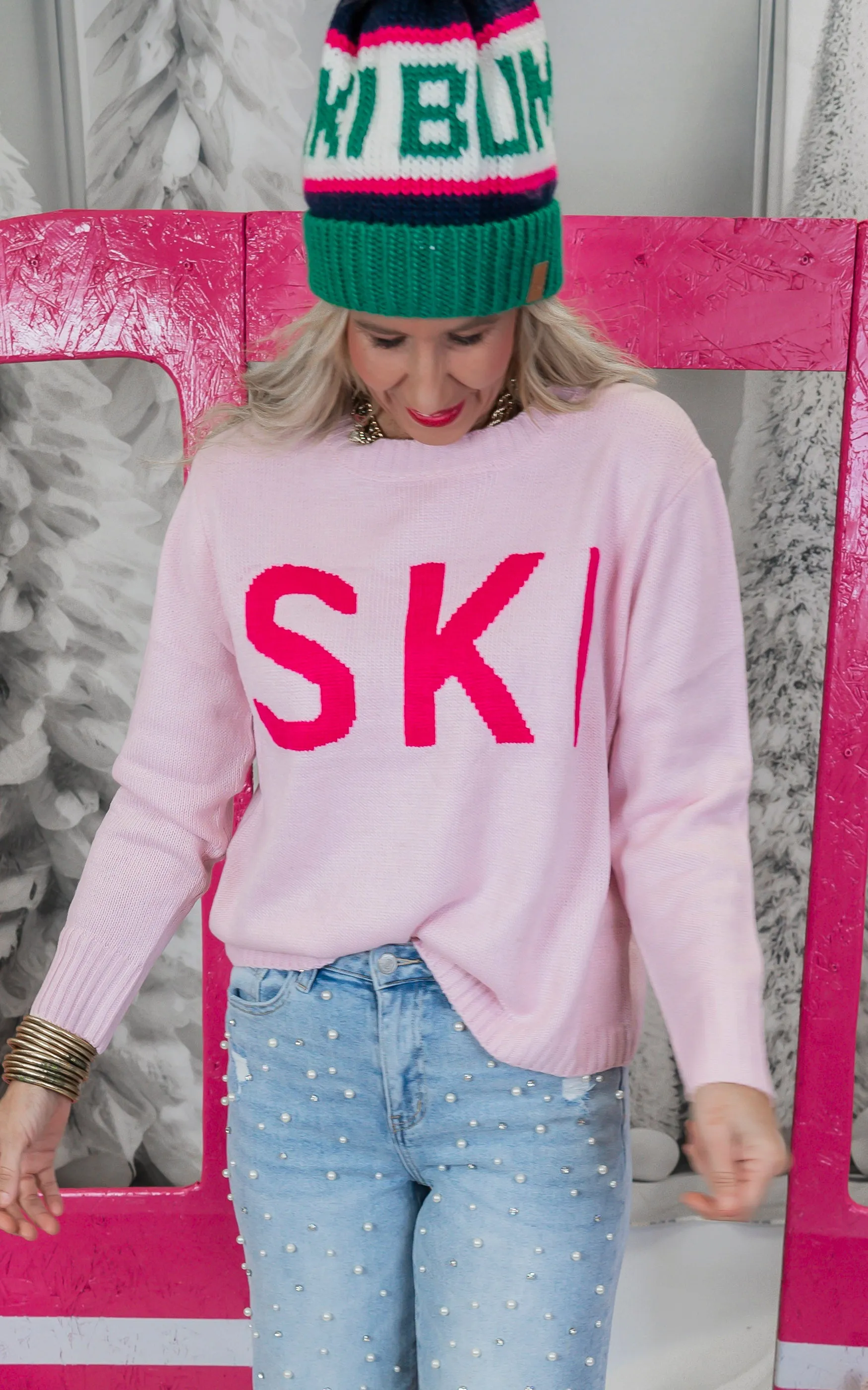 Light Pink Ski Sweater