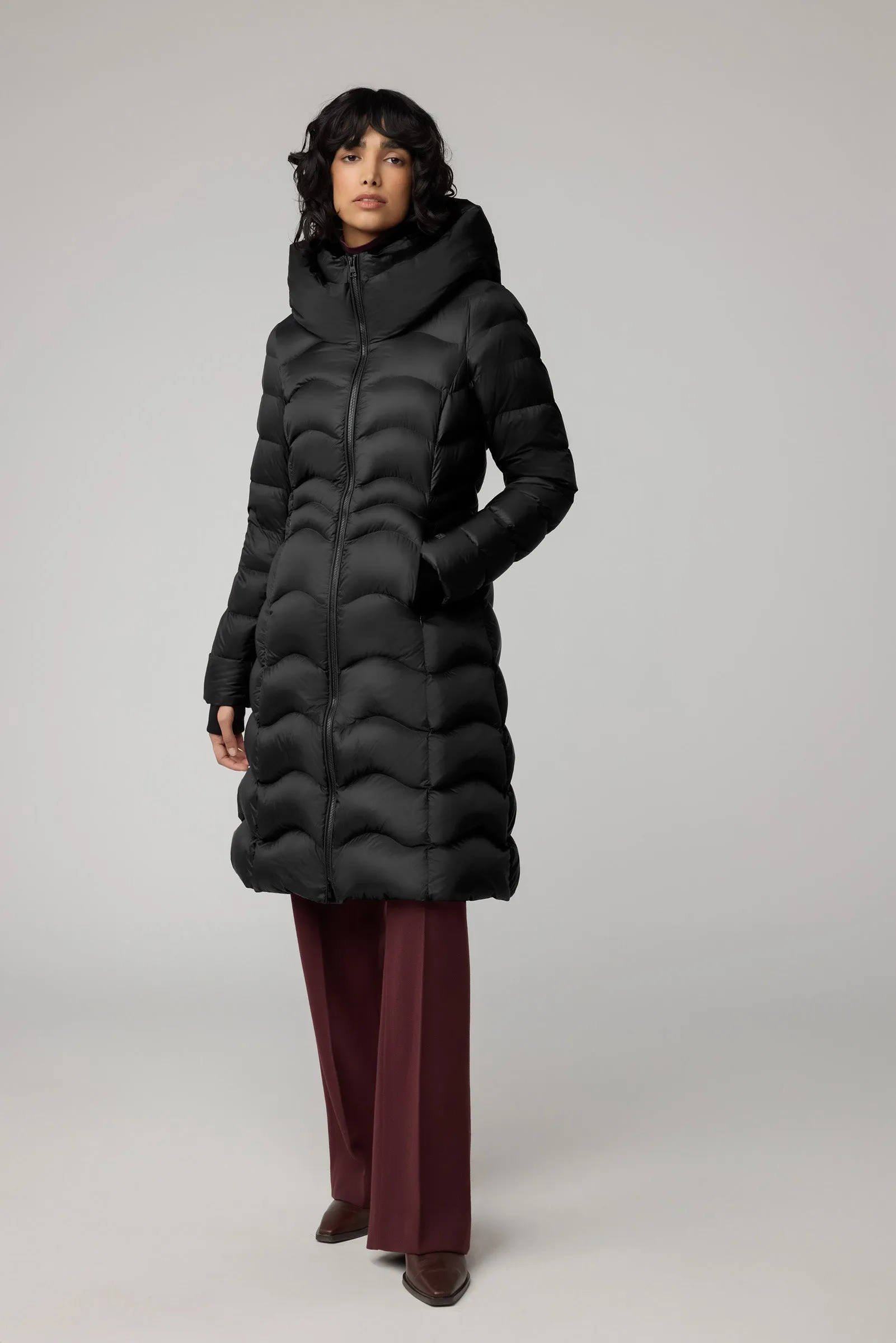 LITA WAVY QUILT LIGHTWEIGHT DOWN JACKET