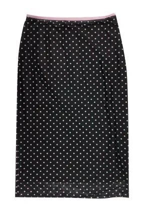 Lovely Polka Dot Midi Skirt