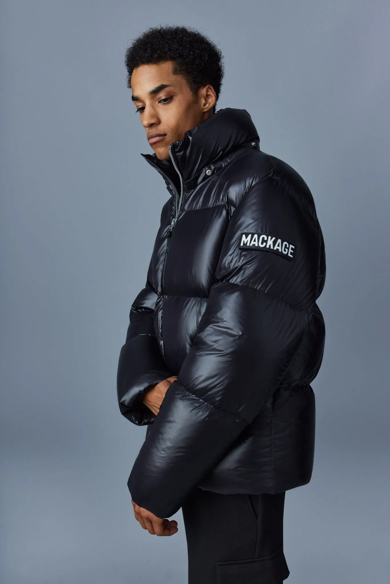 MACKAGE KENT-Z - Lustrous Light Down Jacket With Hood