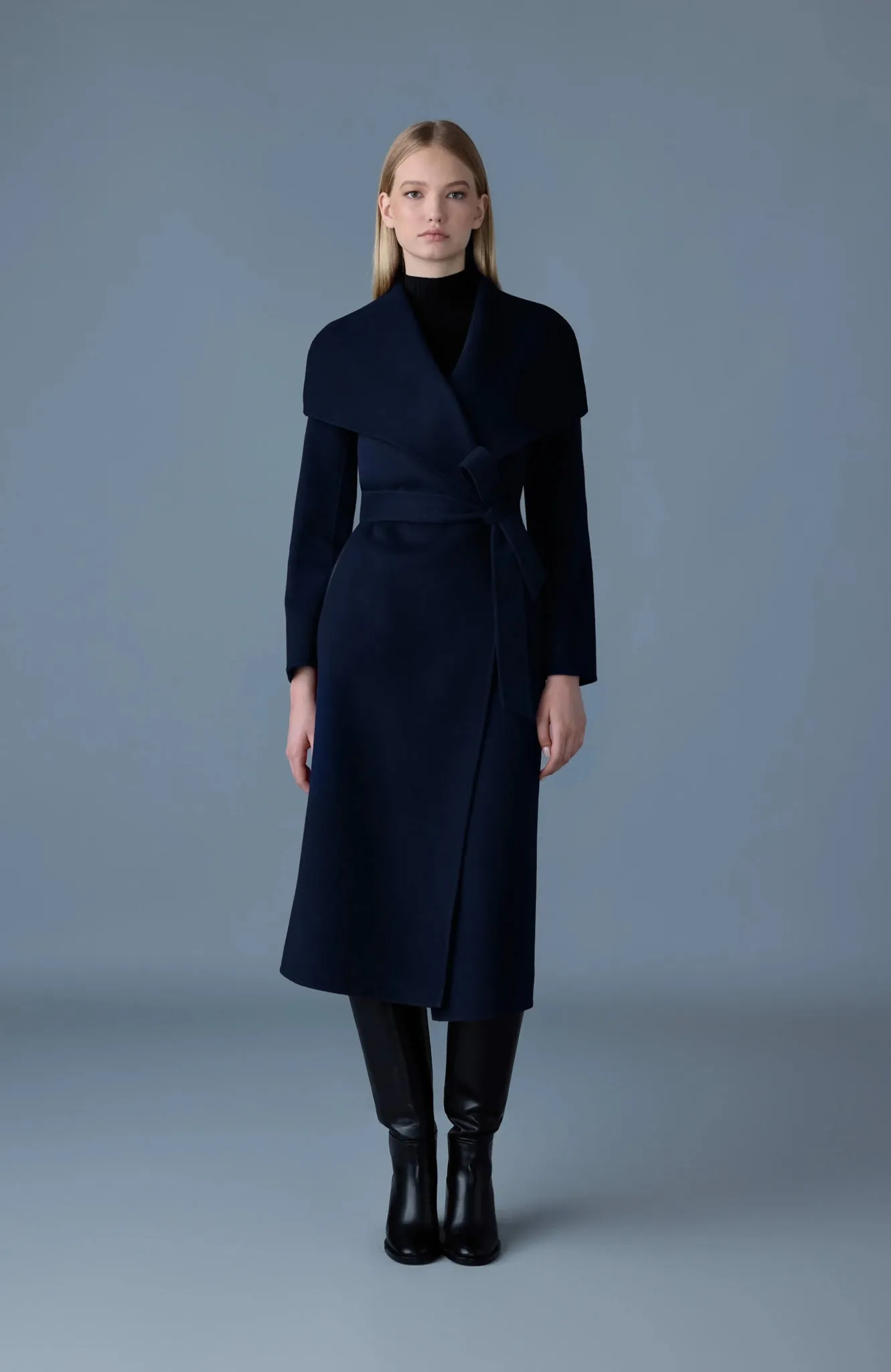 MACKAGE MAI-CN - Double-Face Wool Wrap Coat