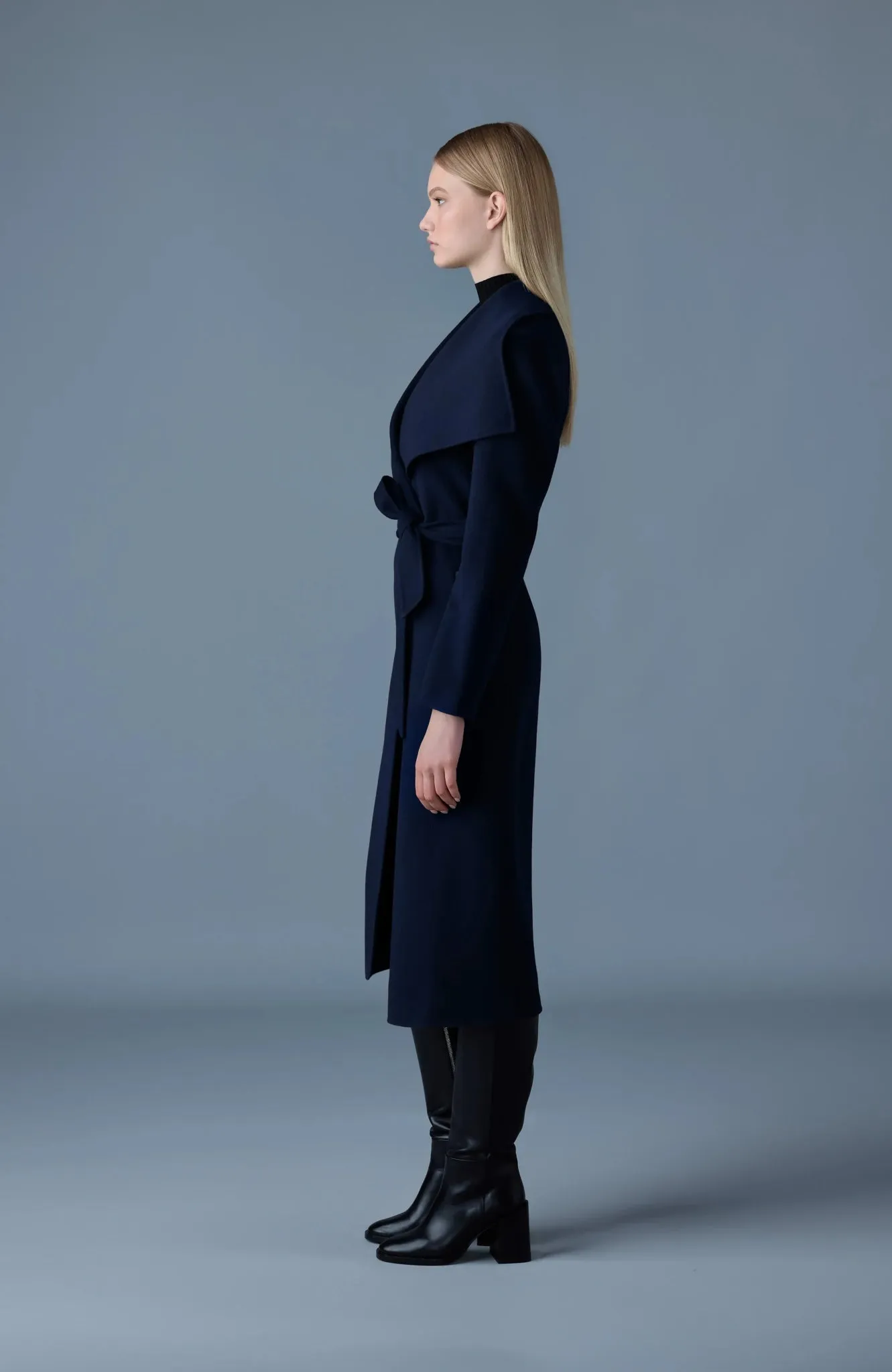 MACKAGE MAI-CN - Double-Face Wool Wrap Coat