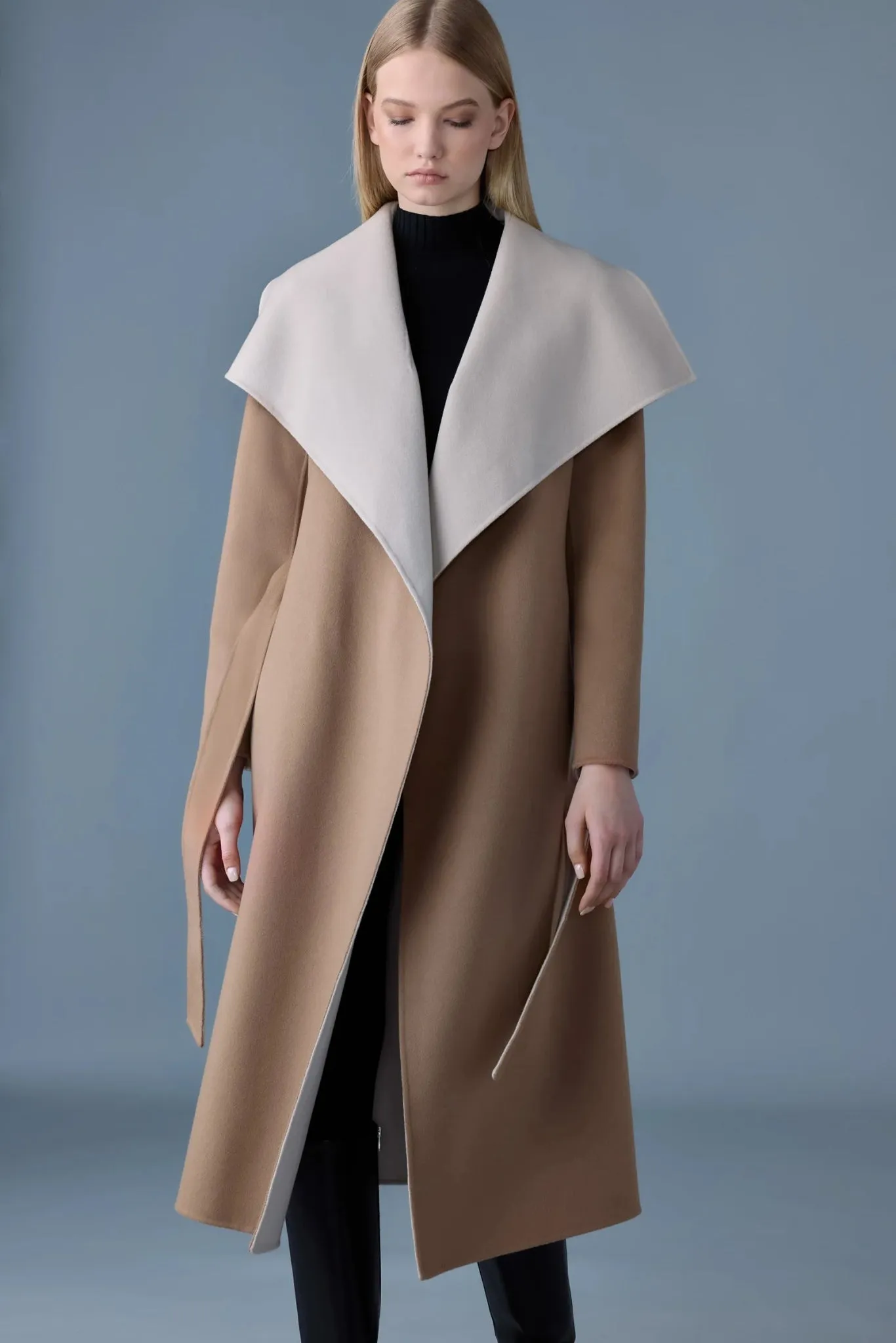 MACKAGE MAI-CN - Double-Face Wool Wrap Coat