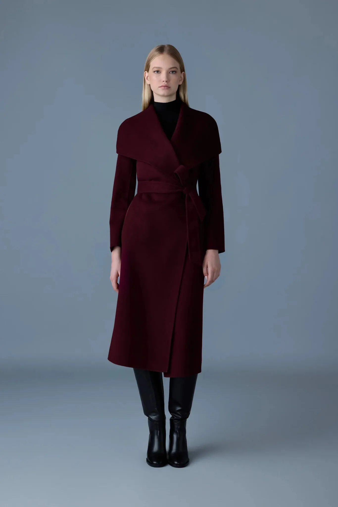 MACKAGE MAI-CN - Double-Face Wool Wrap Coat