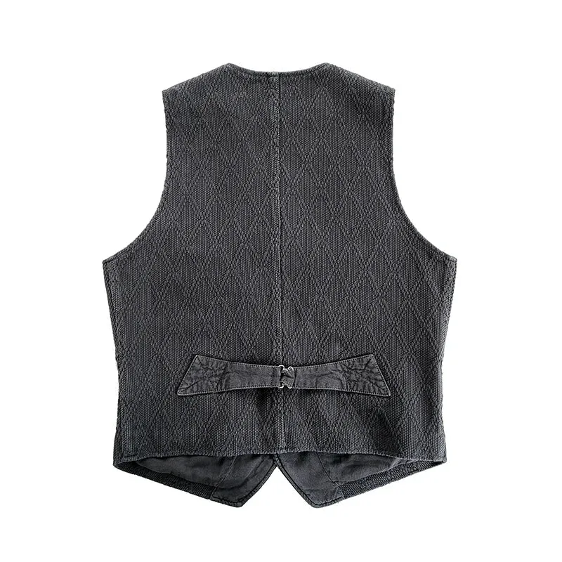 Men's Safari Style Cotton Vest with Multi-pockets