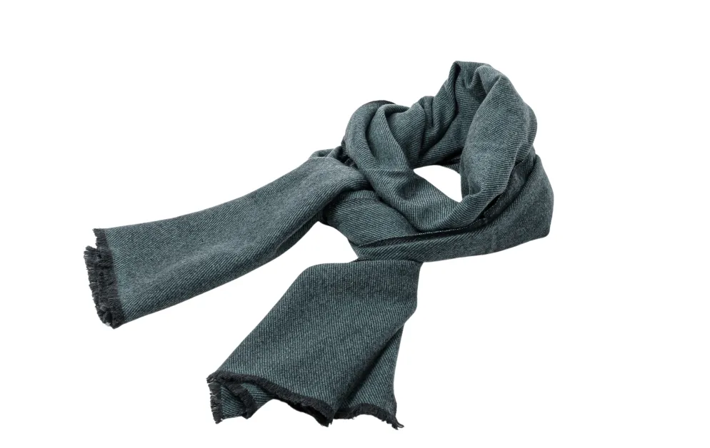 Modern Twill Weave Cashmere Scarf