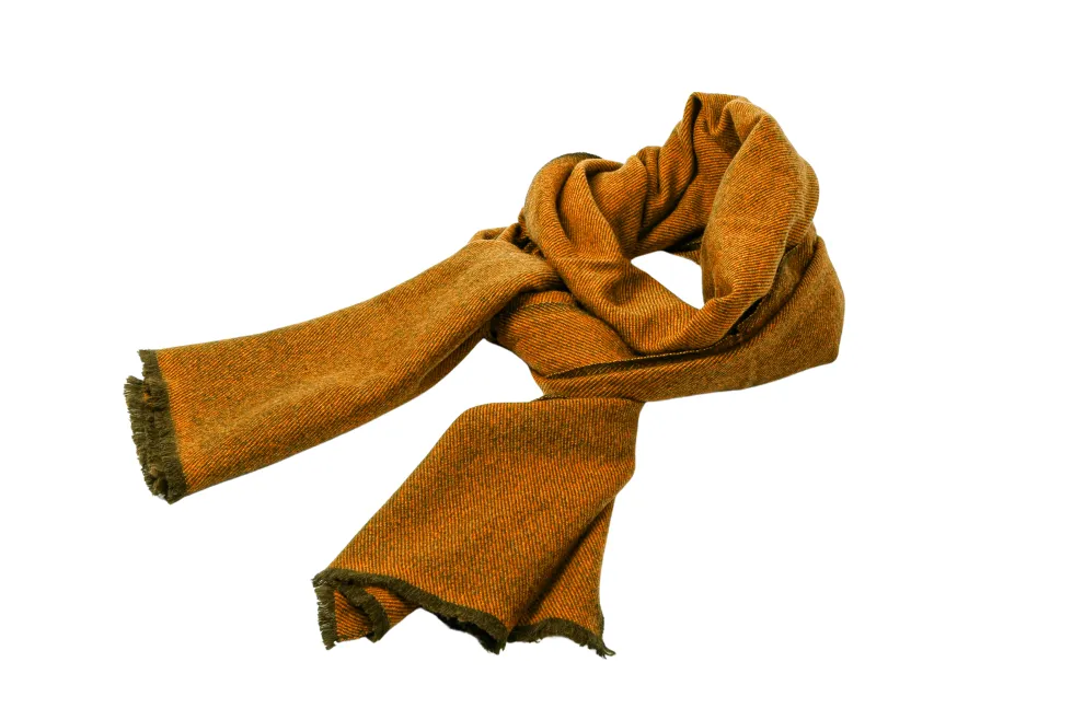 Modern Twill Weave Cashmere Scarf