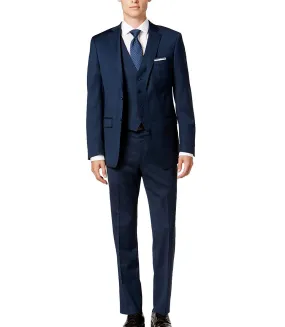 New Caravelli Midnight Blue 3 Piece Slim Fit Suit with Vest