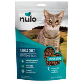 Nulo Functional Grain-Free Skin & Coat Salmon Cat treats, 4 oz