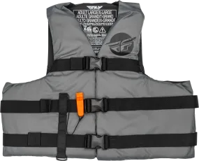 NYLON FLOTATION VEST GREY/BLACK SM/MD