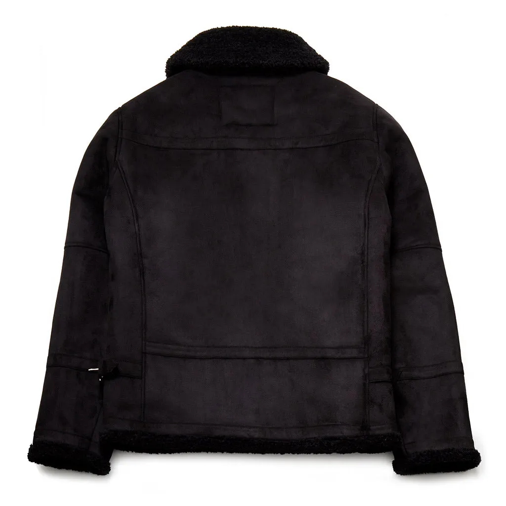 Olof Borg Suede Jacket In Black