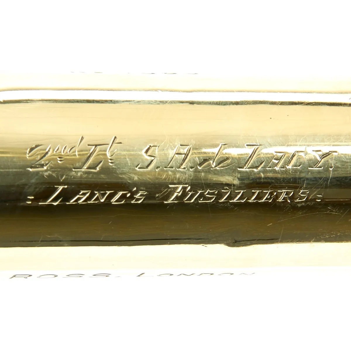 Original British WWI Officer's Telescope Named to Lt. S.A. de Lacy by Ross of London - dated 1915