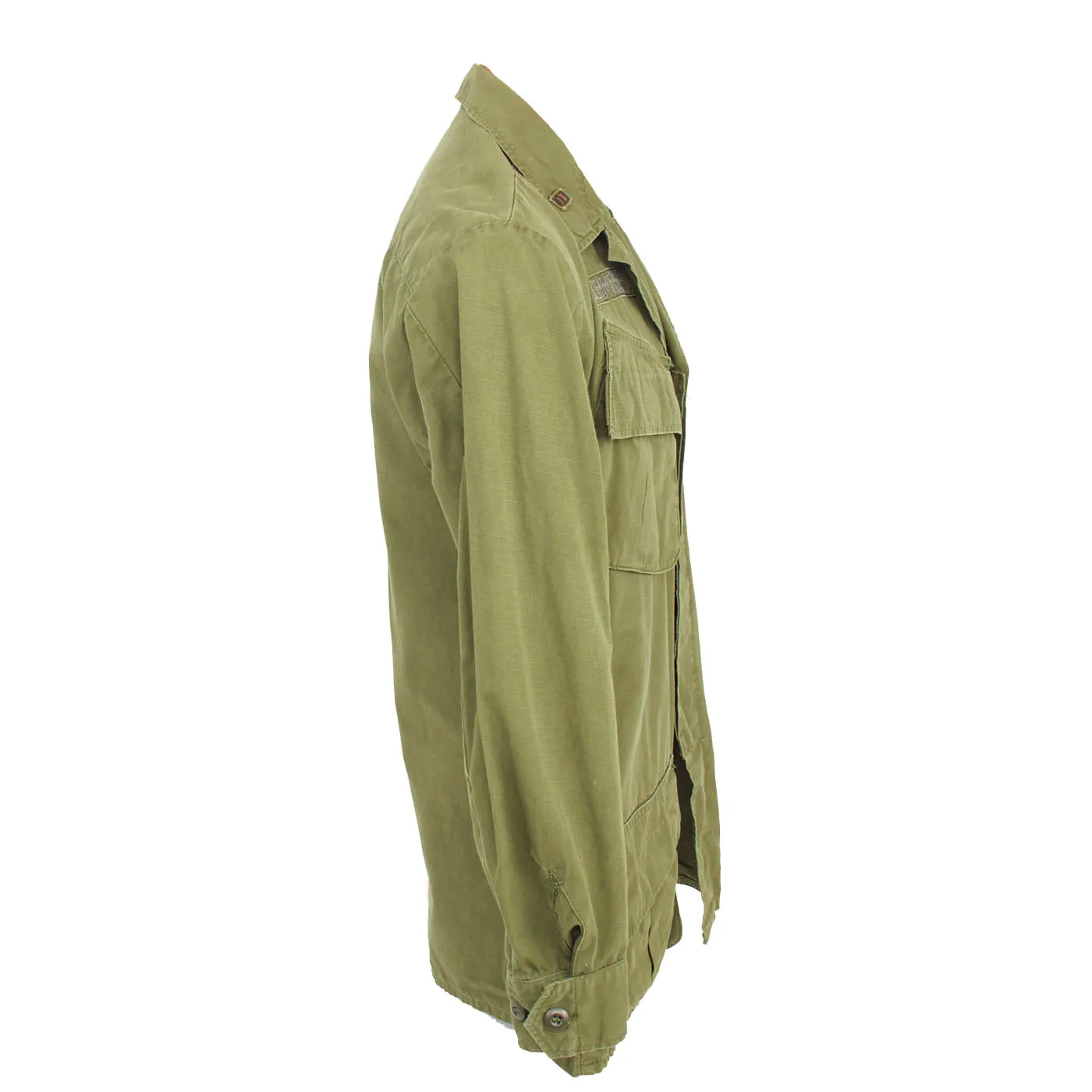 Original U.S. Vietnam War 197th Armed Helicopter Company Pilot’s OG-107 Type III Jungle Jacket with Incountry Made Insignia - First Helicopter Company Deployed To South Vietnam