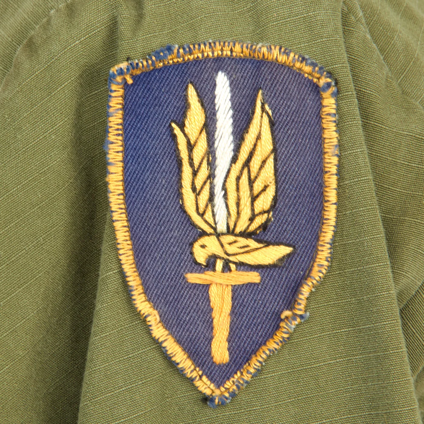 Original U.S. Vietnam War 197th Armed Helicopter Company Pilot’s OG-107 Type III Jungle Jacket with Incountry Made Insignia - First Helicopter Company Deployed To South Vietnam