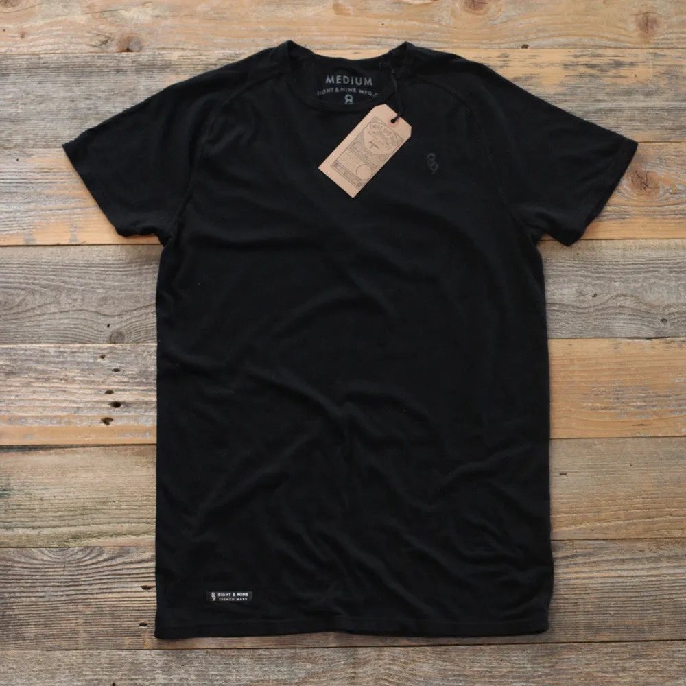 Perfect Raglan Tee Black