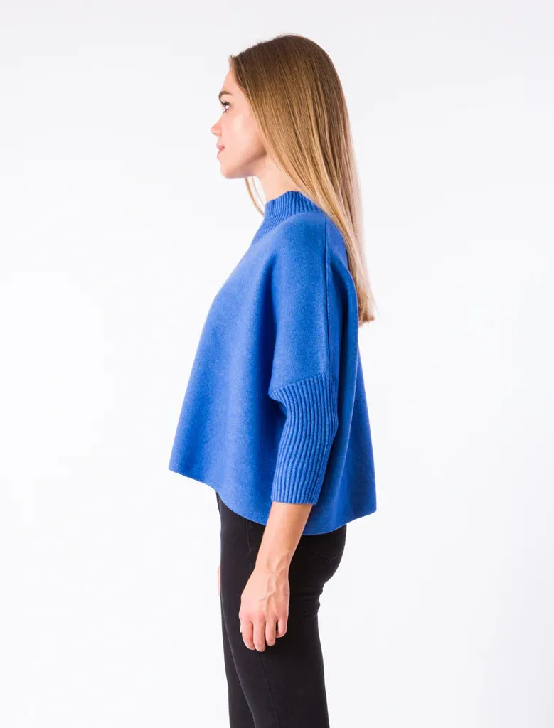 Persian Blue Aja Crop Sweater