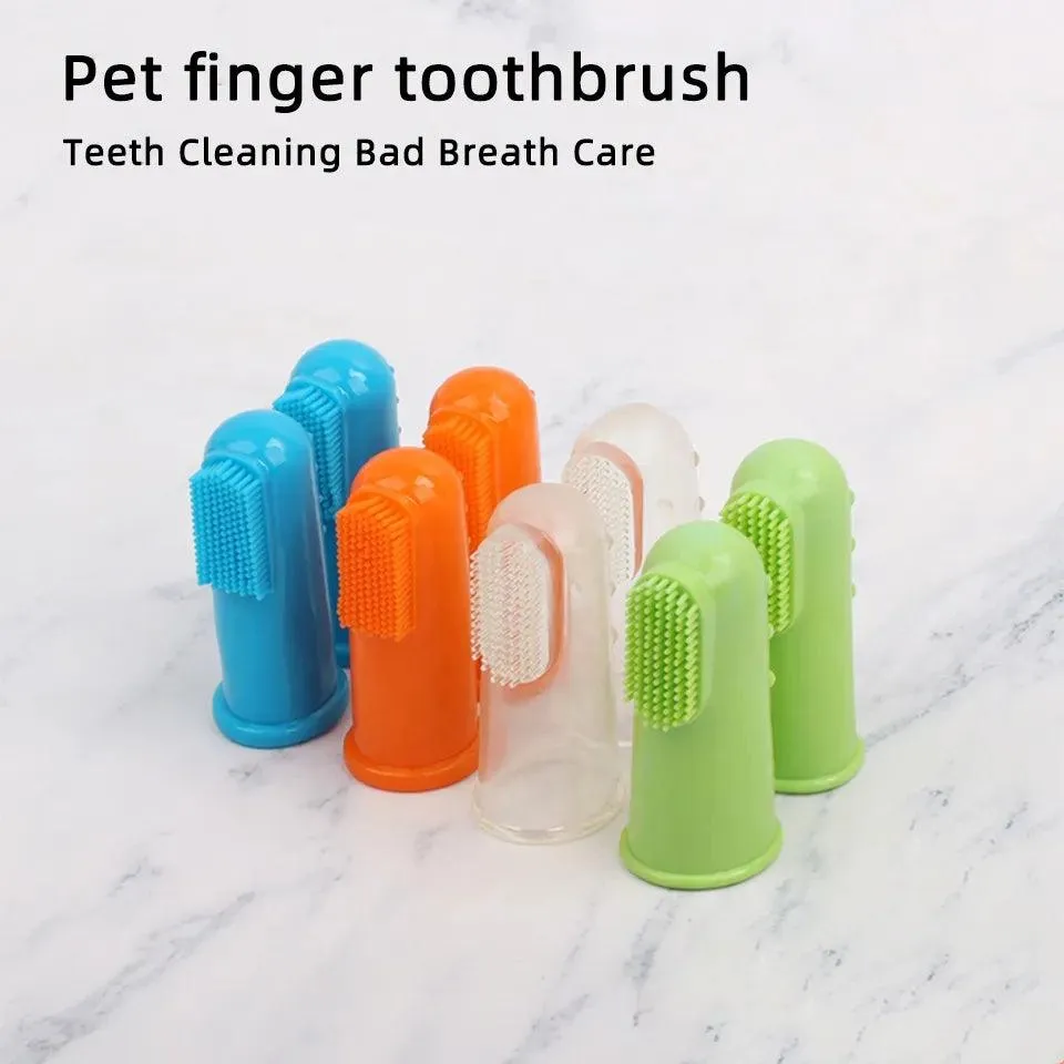 Pet Toothbrush Set - 4 Super Soft Brushes