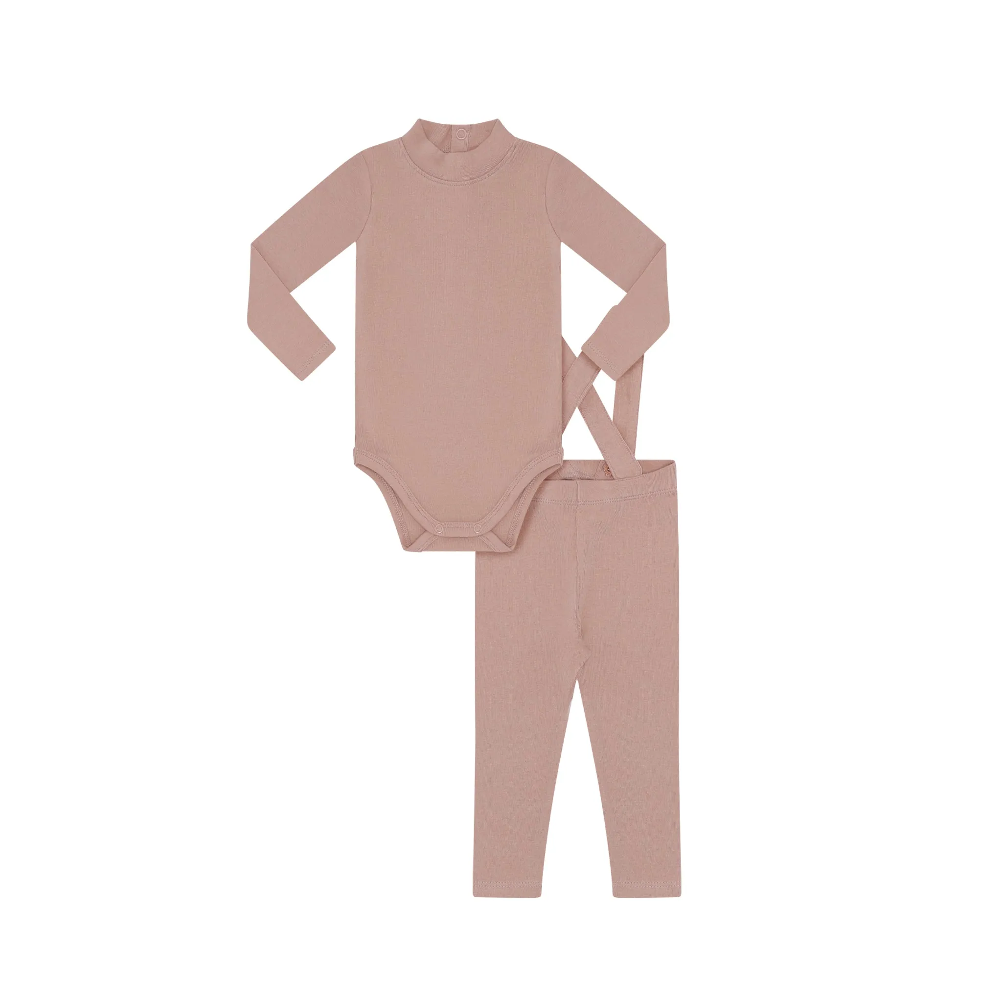 Pink Baby Overall Set