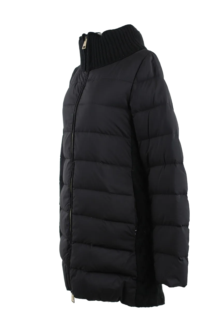 Poly/Wool Quilted Down Coat