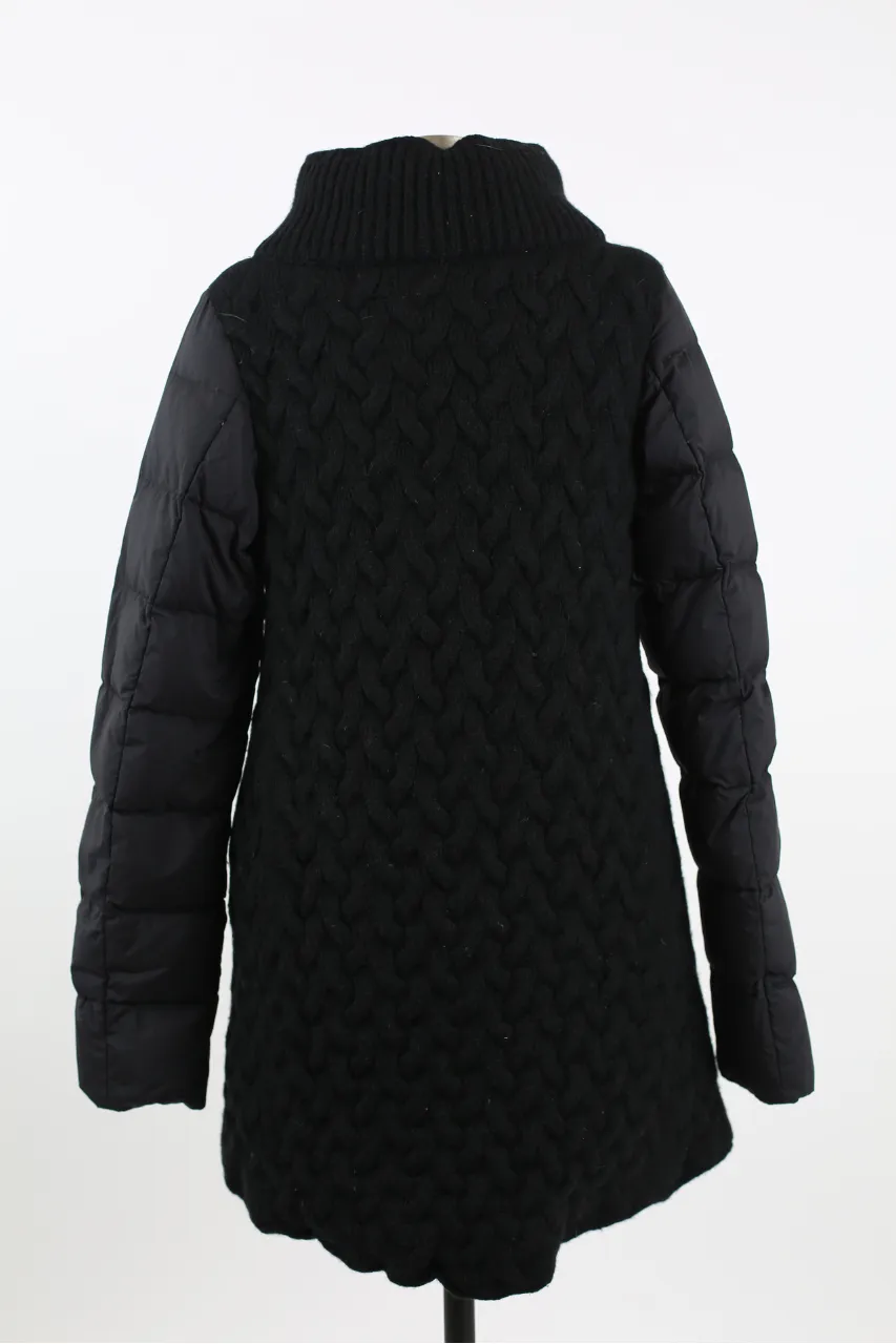 Poly/Wool Quilted Down Coat