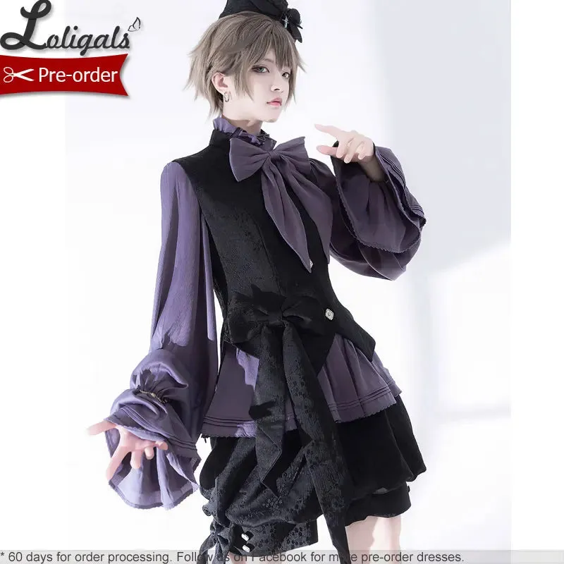 Pre-order Ouji Lolita Vest / Short Pants / Blouse by Princess Chronicles ~ Rabbit Run 2.0