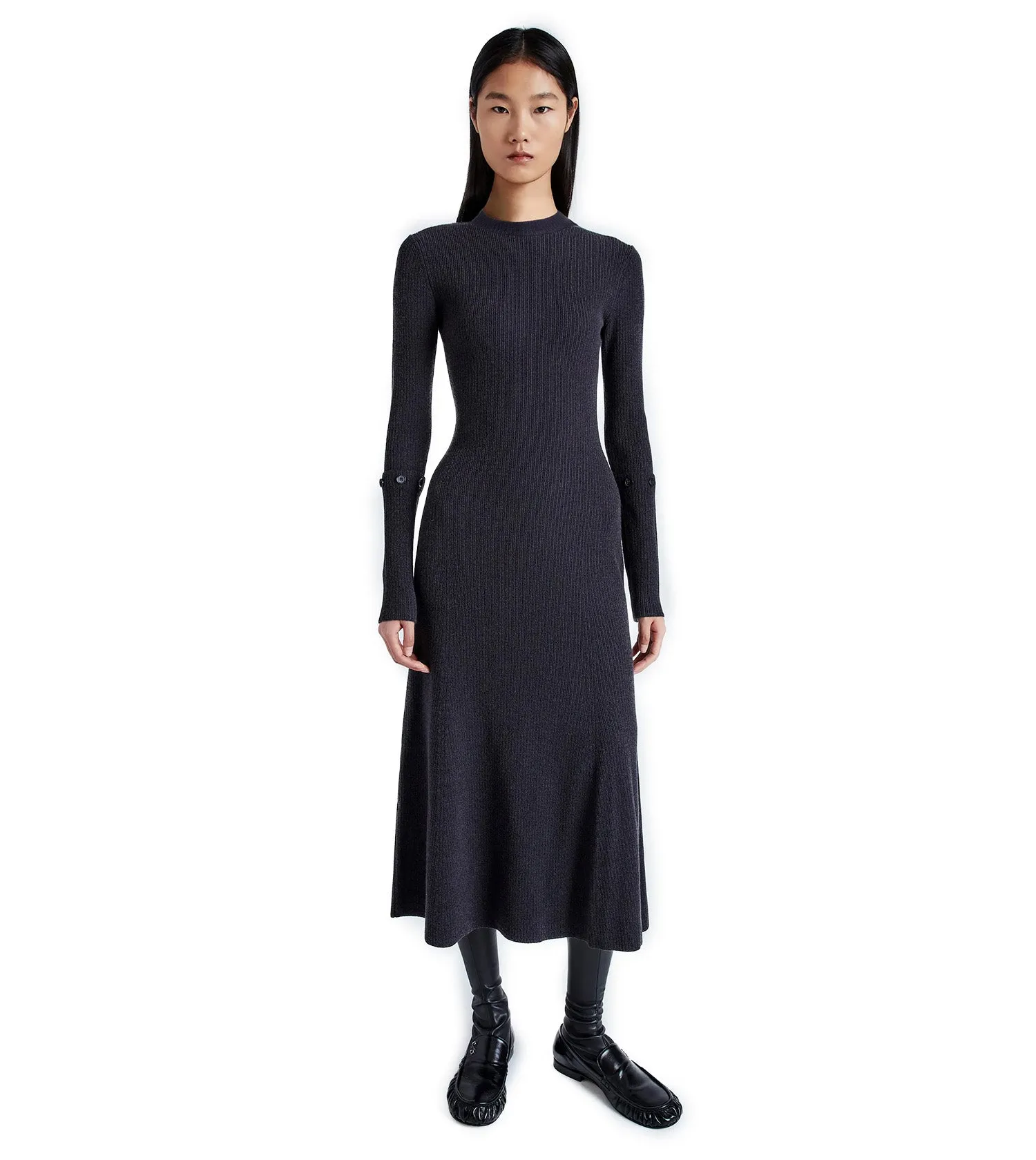 PROENZA SCHOULER Jocelyn Dress in Midweight Viscose Rib Knit