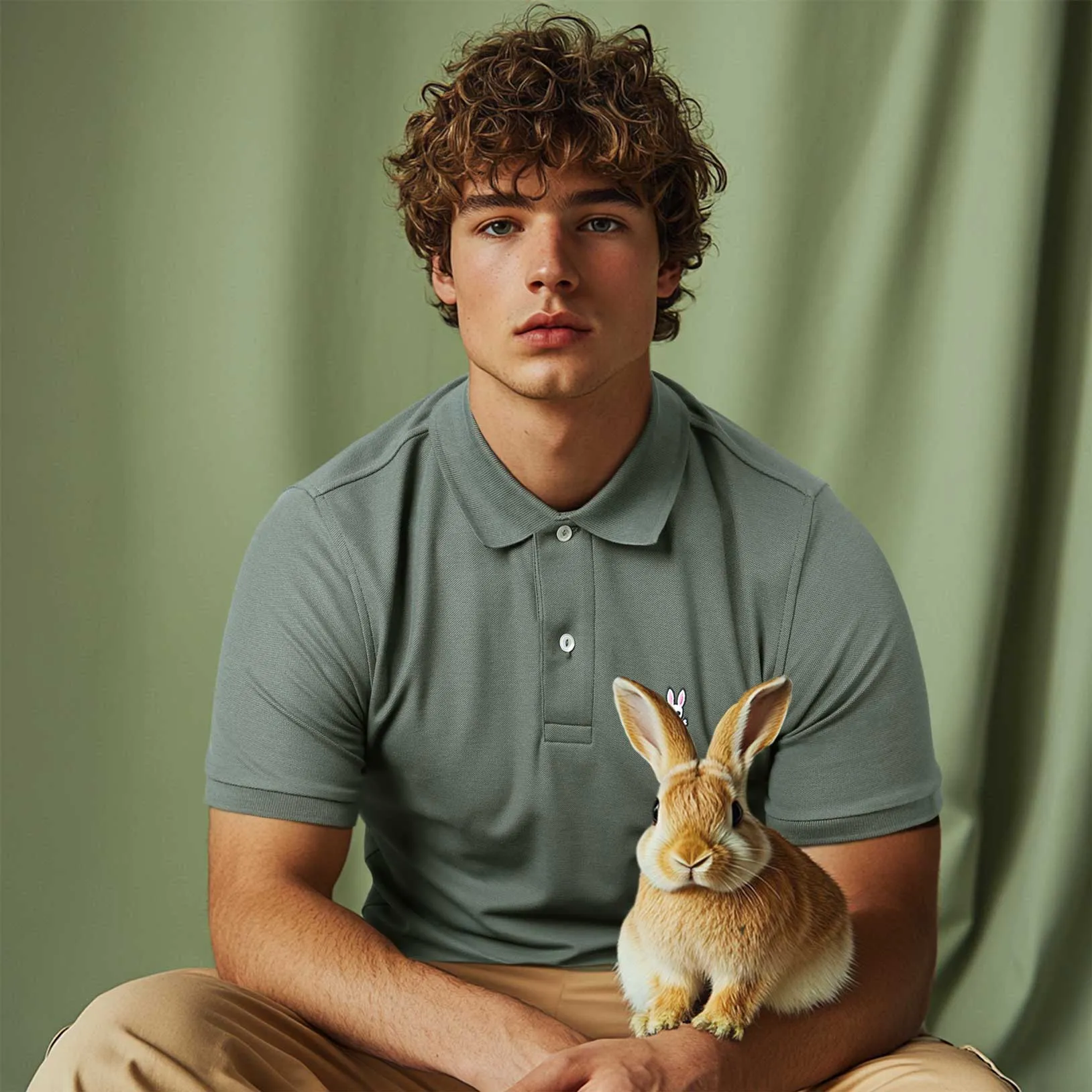 Psycho Bunny Classic Polo Shirt in Urban Chic Khaki