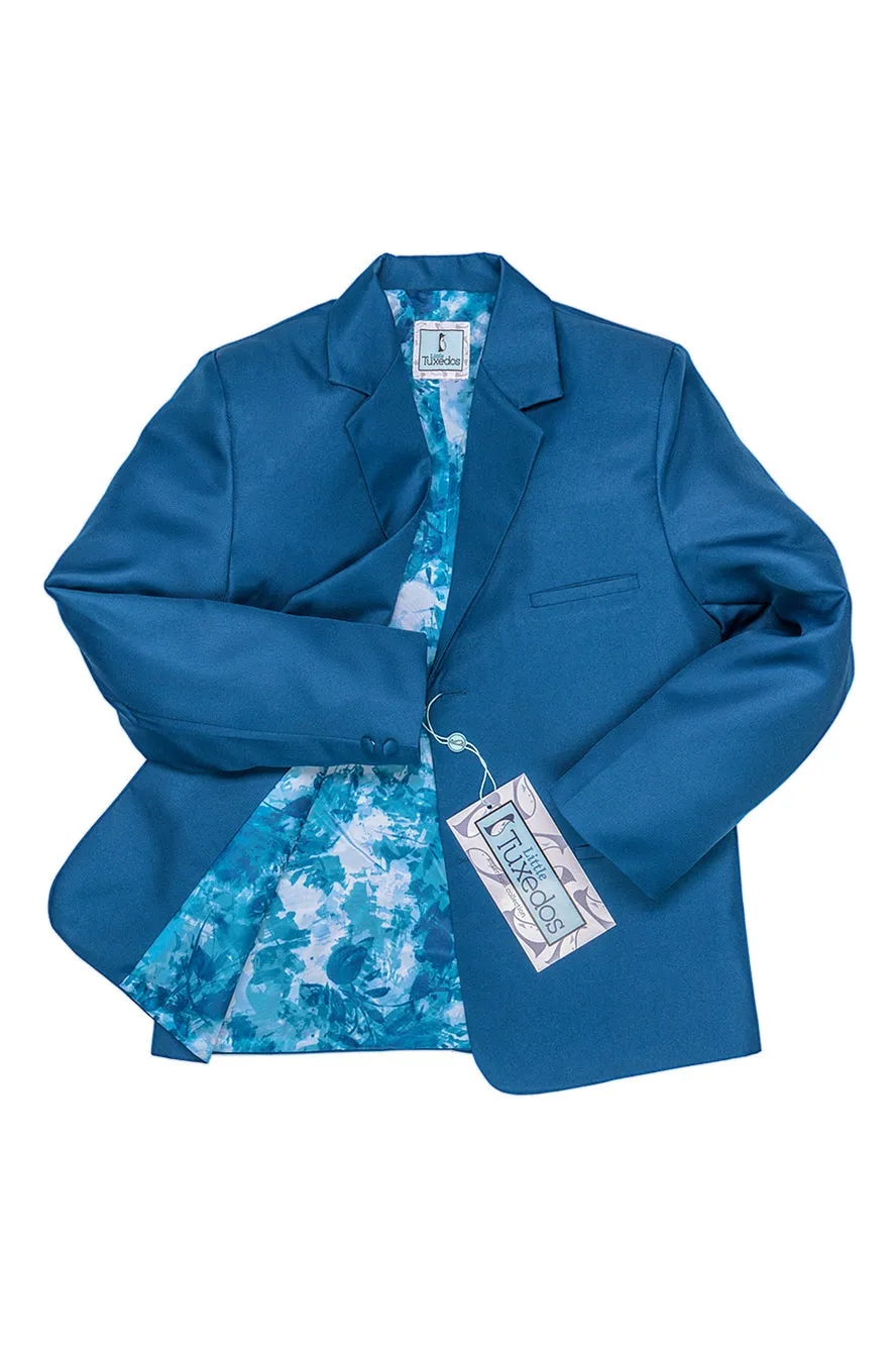 "Mason" Kids Cobalt Suit (5-Piece Set)