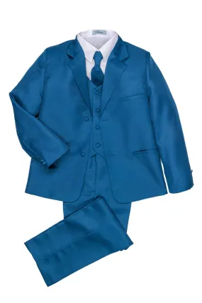 "Mason" Kids Cobalt Suit (5-Piece Set)