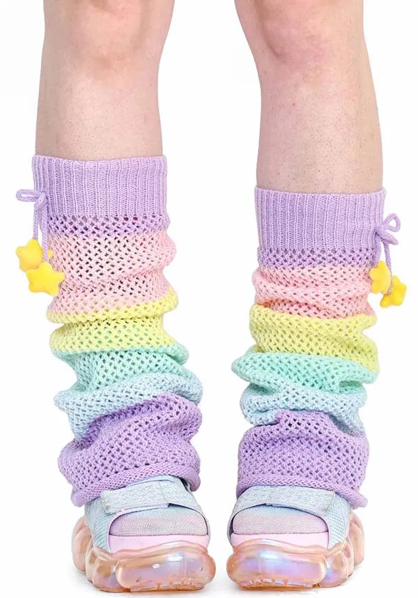 Rainbow Stripe | LEG WARMERS