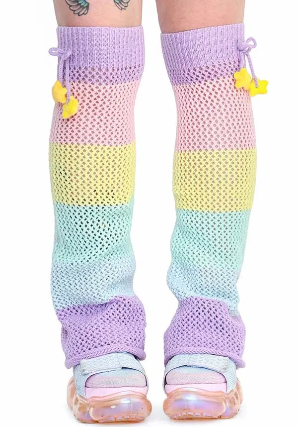 Rainbow Stripe | LEG WARMERS