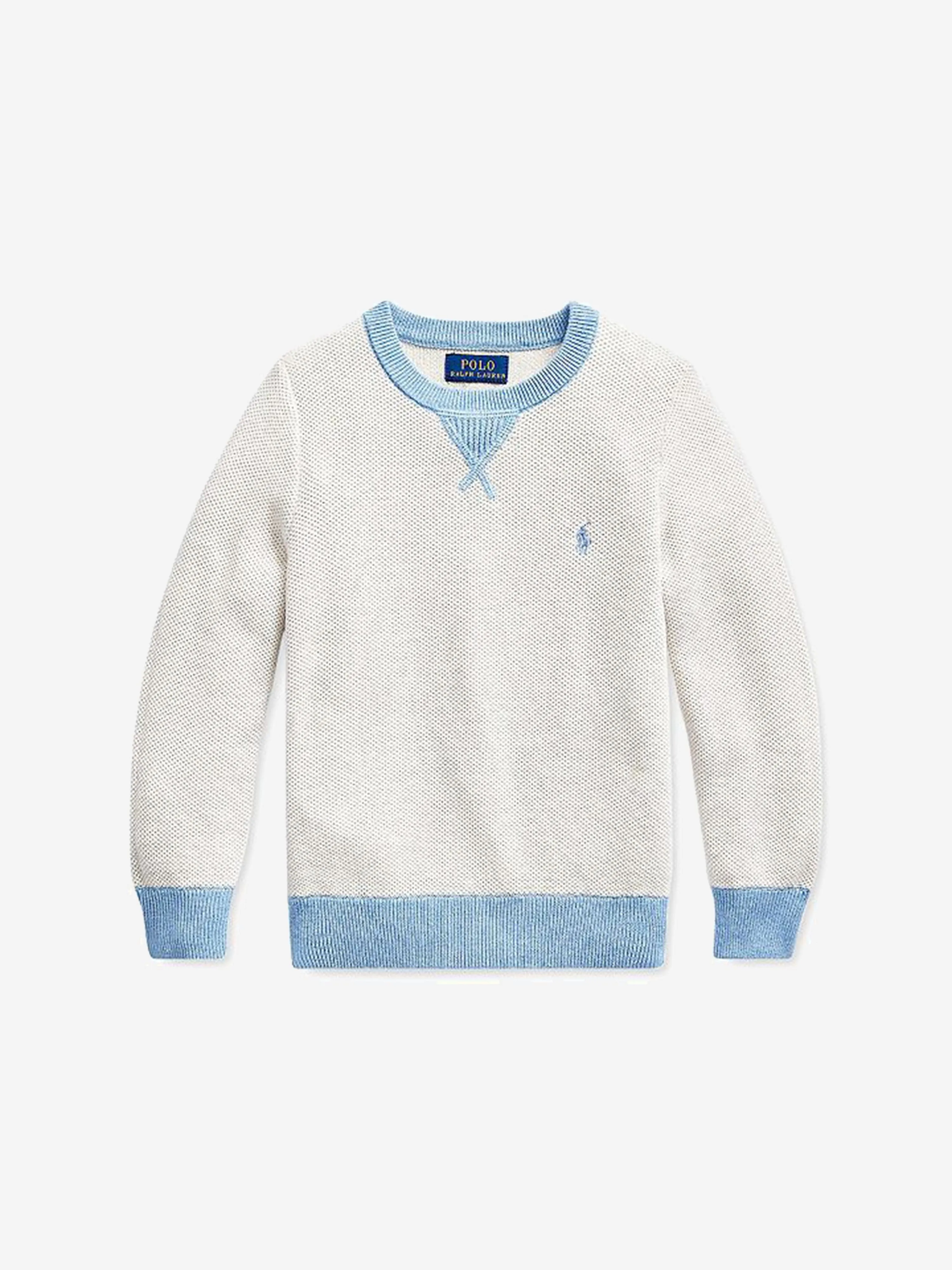 Ralph Lauren Boys Sweater - Heather Logo Sweater