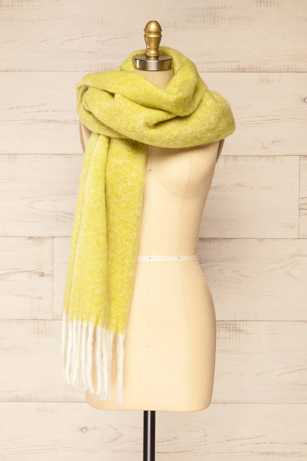 Requi Green | Oversized Soft Knit Scarf