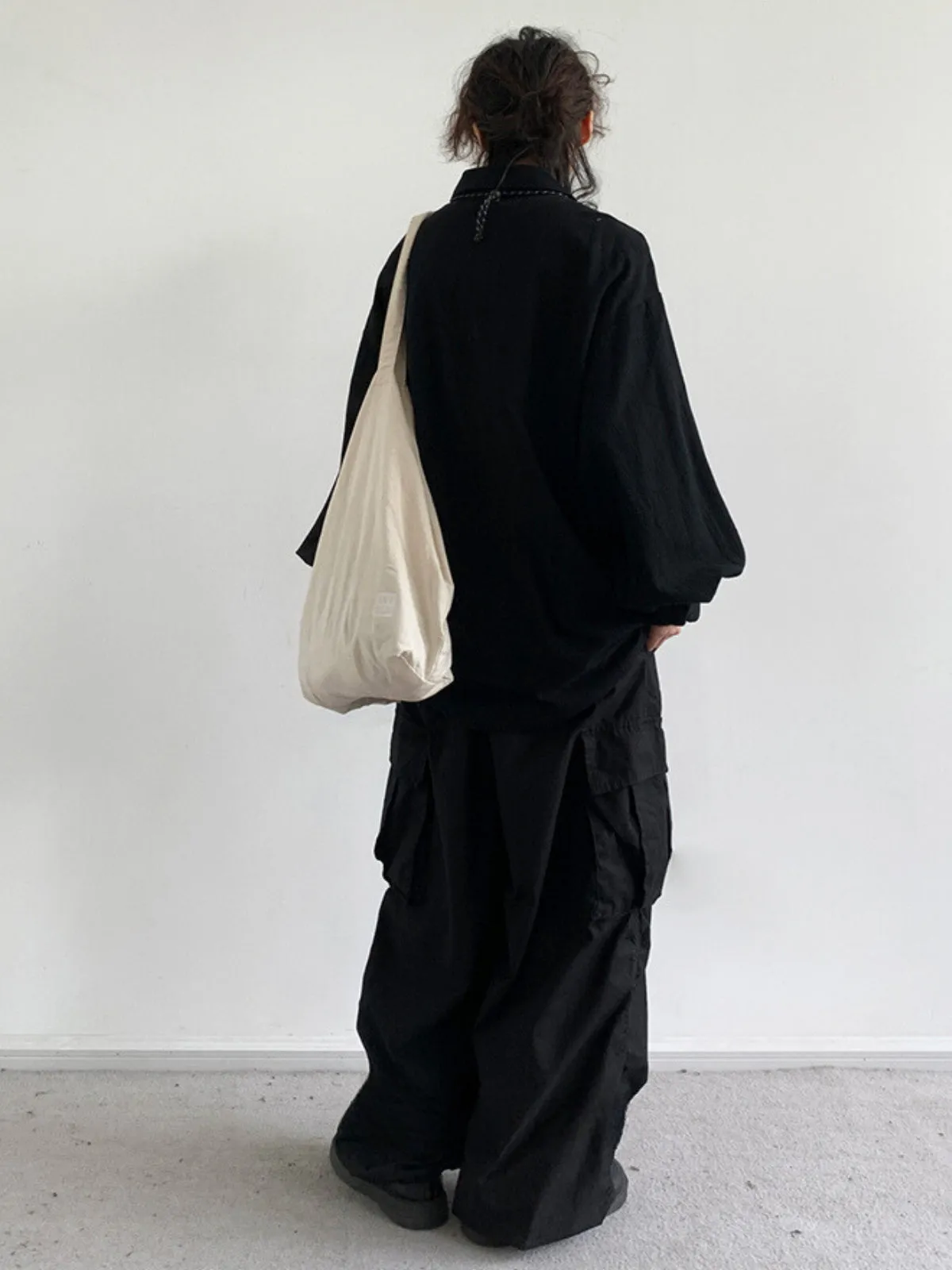 Retro Linen Slant Collar Jacket